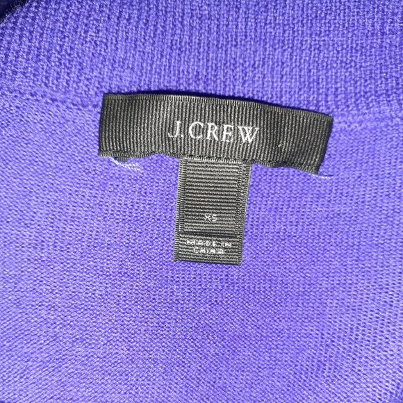 J Crew 100 % Merino Wool Sweater Purple. Size Xs - Picture 2 of 4